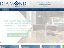 Tablet Screenshot of diamondgraniteinc.com